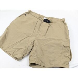 The North Face Cargo Shorts Brown Mens LG 32x8 Hiking Belted Outdoor Camping